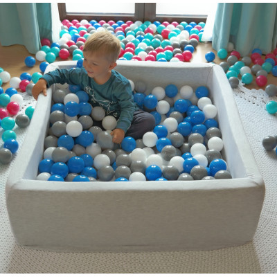 Suchy basen z piłeczkami 150szt, ok. 90x90 cm